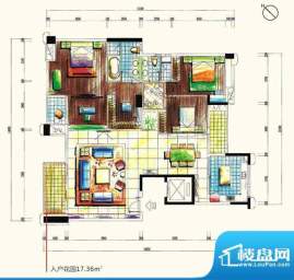 景观一品15栋 4室2厅面积:204.25m平米