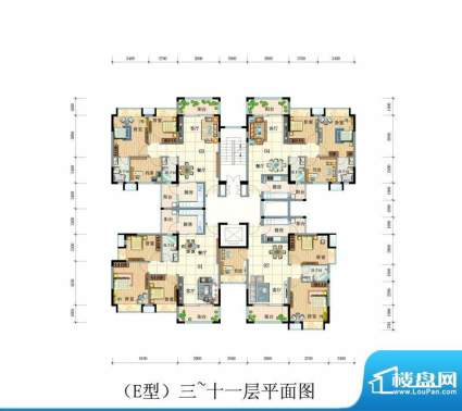 皇冠岭秀五期E1-2型面积:0.00m平米