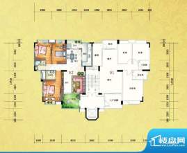 皇冠岭秀C户型标准层面积:0.00m平米
