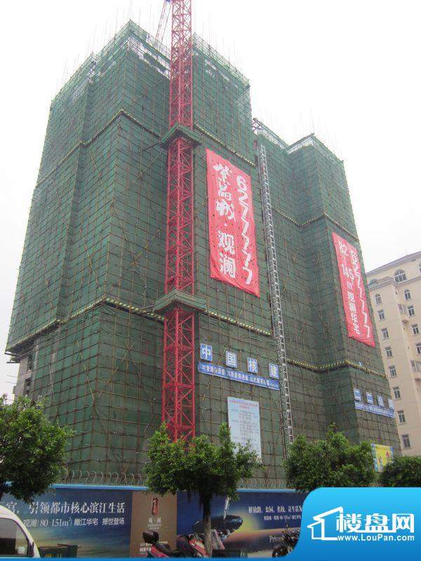 紫晶城观澜主体楼栋已建至10层左右2011
