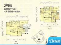 新外滩2号楼复式户型面积:427.55m平米