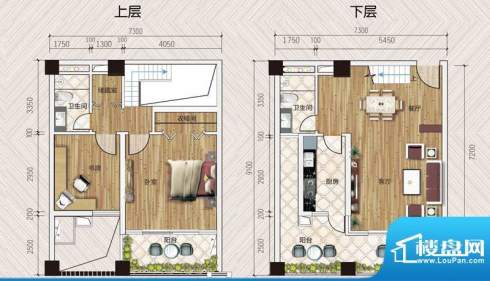 名扬世纪广场LOFT 2面积:70.00m平米