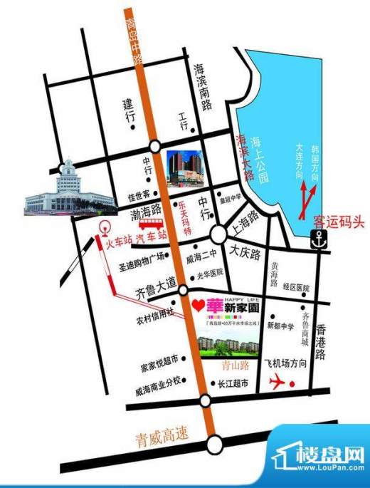 华新家园交通图