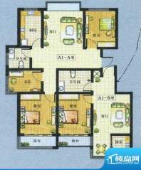 华新家园平面户型图面积:87.15m平米