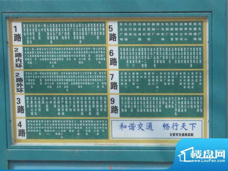 上海国际花园交通站牌