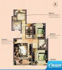 圣地雅格D户型 2室2面积:91.20平米