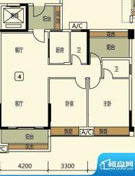 长信银湾5座04单位 面积:106.00平米