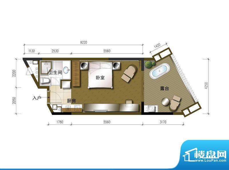 珊瑚宫殿公寓户型图面积:0.00平米