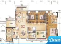 保利香槟花园15座02面积:144.00平米