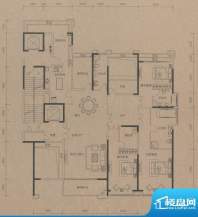 金地天玺249㎡A户型面积:249.00平米