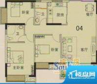 盛南新都13座04单位面积:115.54平米