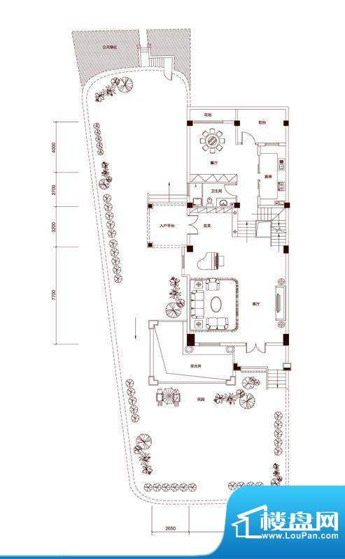 中骏南湖香郡双拼西面积:439.00平米