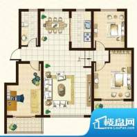 耕读世家B6户型 3室面积:110.00平米