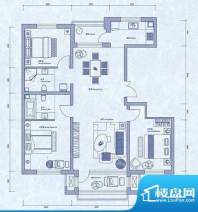 君地天城二期I 户型面积:136.65平米