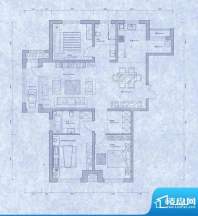 君地天城二期A1户型面积:142.27平米