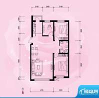 龙泰檀香苑f1户型图面积:113.00平米