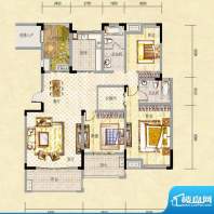 中建瀛园8#洋房E-1户面积:151.79平米