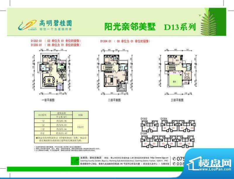 高明碧桂园阳光亲邻面积:211.00平米