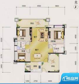 北江明珠2座01单元 面积:135.00平米