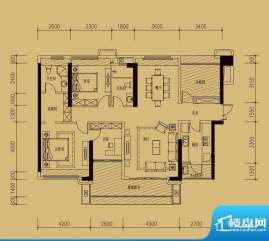 依云天汇B01户型 3室面积:155.00平米