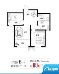 恒盛豪庭嘉境B2、88面积:88.00平米