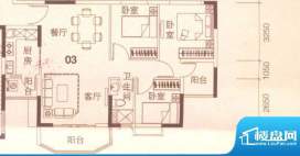 上林苑20栋1、2座03面积:91.00平米