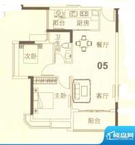 上林苑19栋4、5座05面积:67.00平米