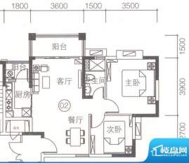 上林苑4栋2-18层02单面积:71.31平米