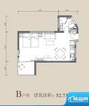 红磡香水湾瀚海公寓面积:52.73平米