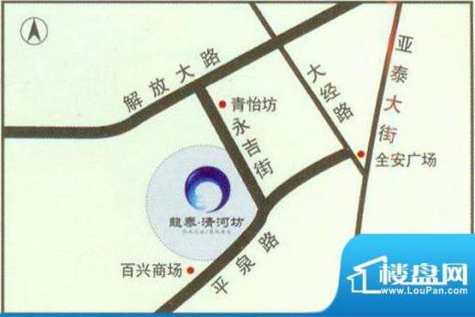 龙泰清河坊交通图