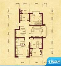 澜山溪谷J4户型 3室面积:115.00平米