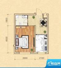 万晟康城3#、4#39.0面积:39.02平米