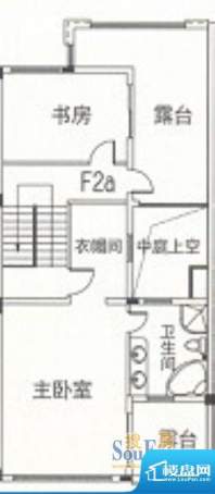 博澳城和墅F2A3室面积:125.00平米