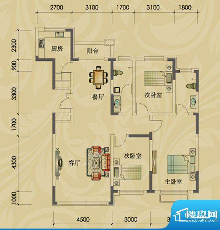 倚澜观邸二期2#楼高面积:145.00平米