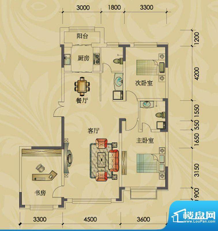 倚澜观邸二期5#楼高面积:132.00平米