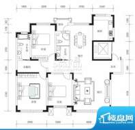 倚澜观邸二期E户型图面积:160.00平米