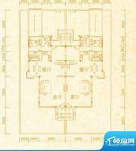 海逸锦绣蓝湾双拼别面积:337.00平米