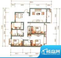 腾骐骏安5-3户型 3室面积:133.45平米