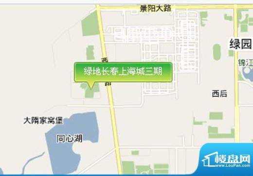 绿地长春上海城三期交通图