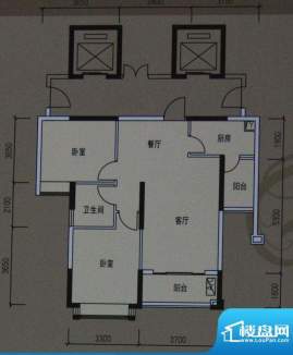 翠湖绿洲花园4座08户面积:93.00平米