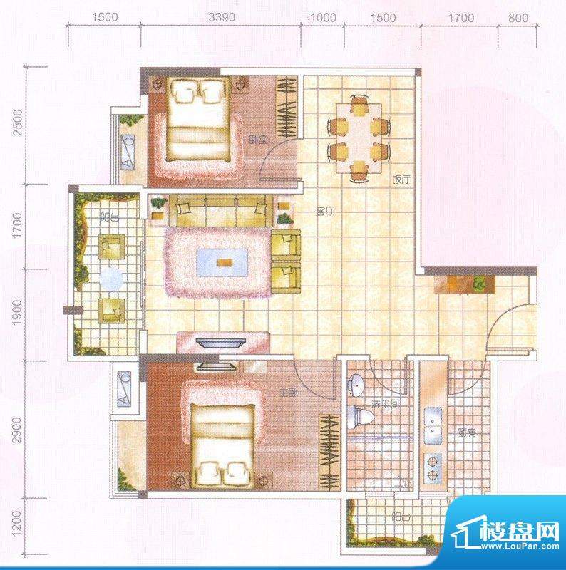 日高卡卡户型图面积:0.00平米