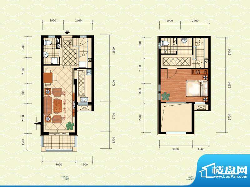 温泉国际公寓7#2、3面积:73.68平米