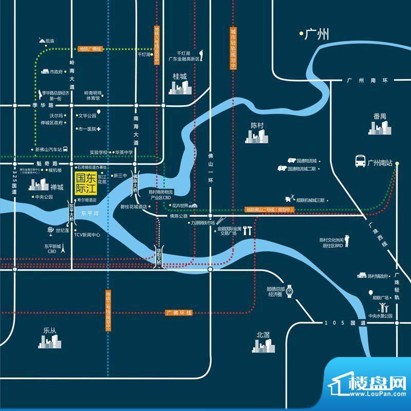 东江国际交通图