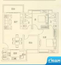 东江国际89㎡二房二面积:0.00平米