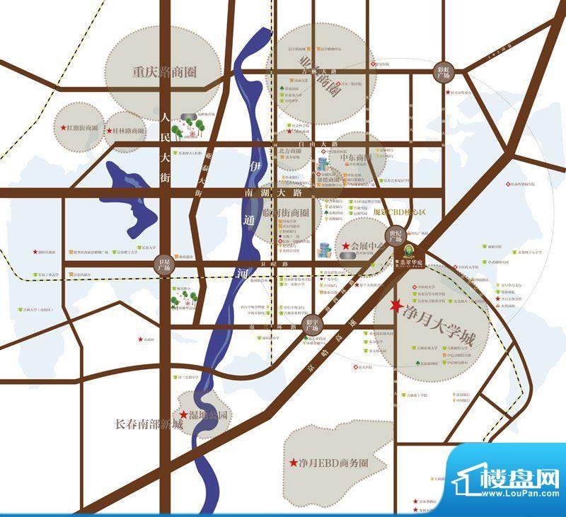 恒大翡翠华庭项目区位交通图