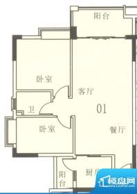 奥米茄花园海德郡6栋面积:82.00平米