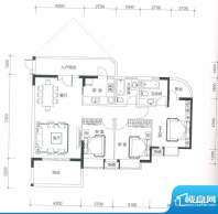 欧浦皇庭1-3栋标准层面积:122.84平米