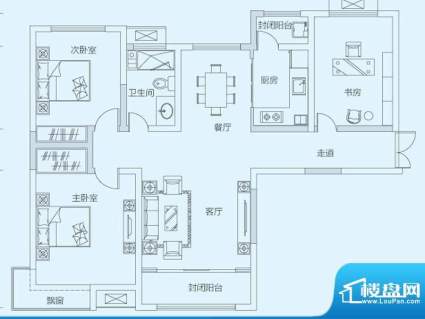 济南鲁能领秀城3#5#面积:109.00平米