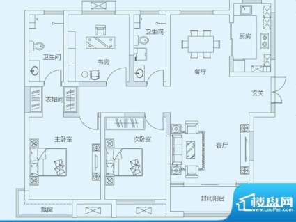 济南鲁能领秀城4#8#面积:128.00平米