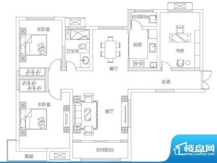 济南鲁能领秀城中央面积:109.00平米